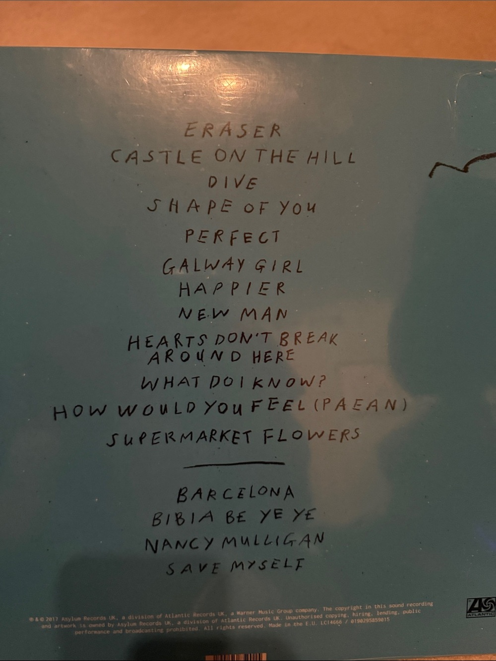 Ed Sheeran ÷ (Divide) LP Vinyl Album - Picture 4 of 4